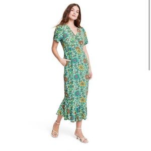 Target x Rhode Sold Out Green Midi Dress